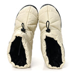 Prada Re-Nylon Piuma Triangle Logo Padded Drawcord 20mm Snow Boots 37 Avorio
