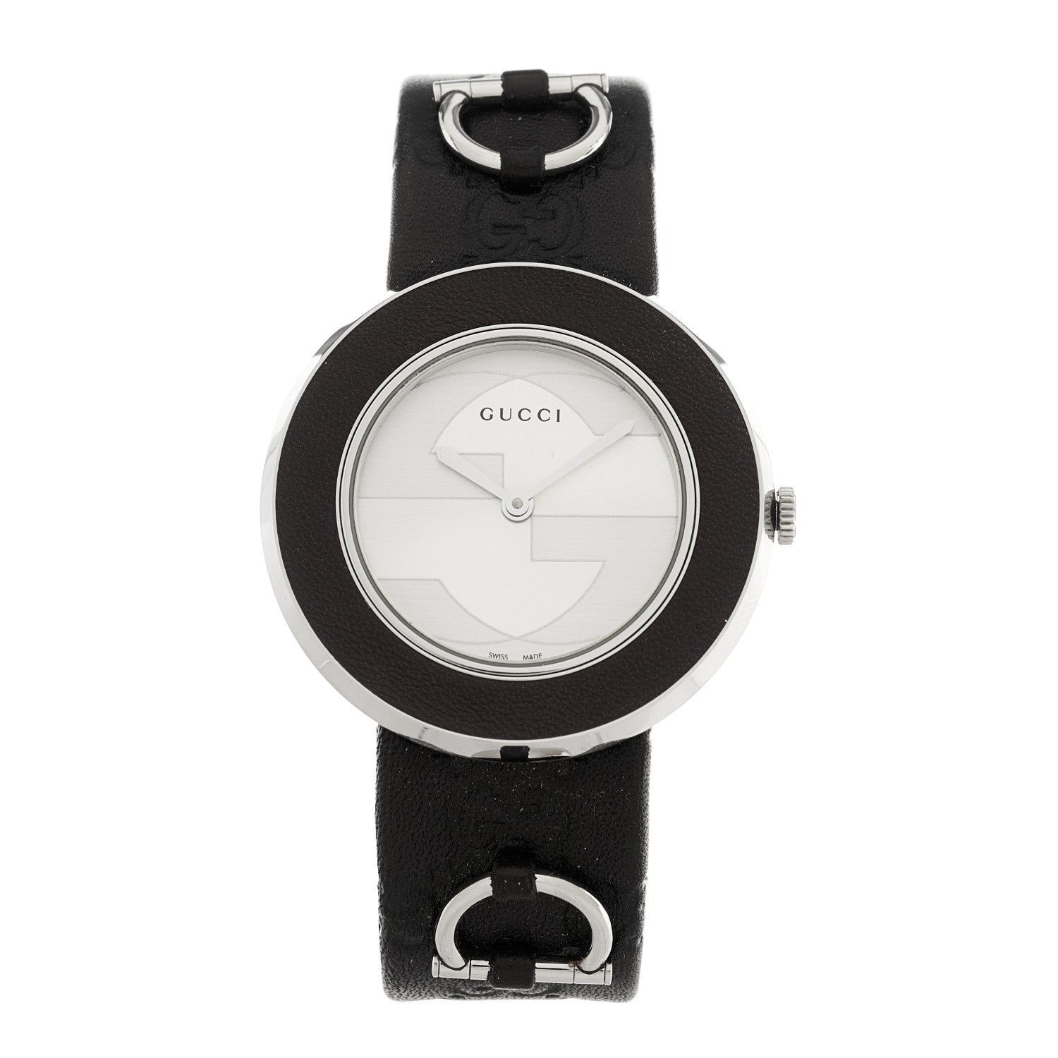 Gucci Stainless Steel Calfskin 35mm U-Play Quartz Watch Brown