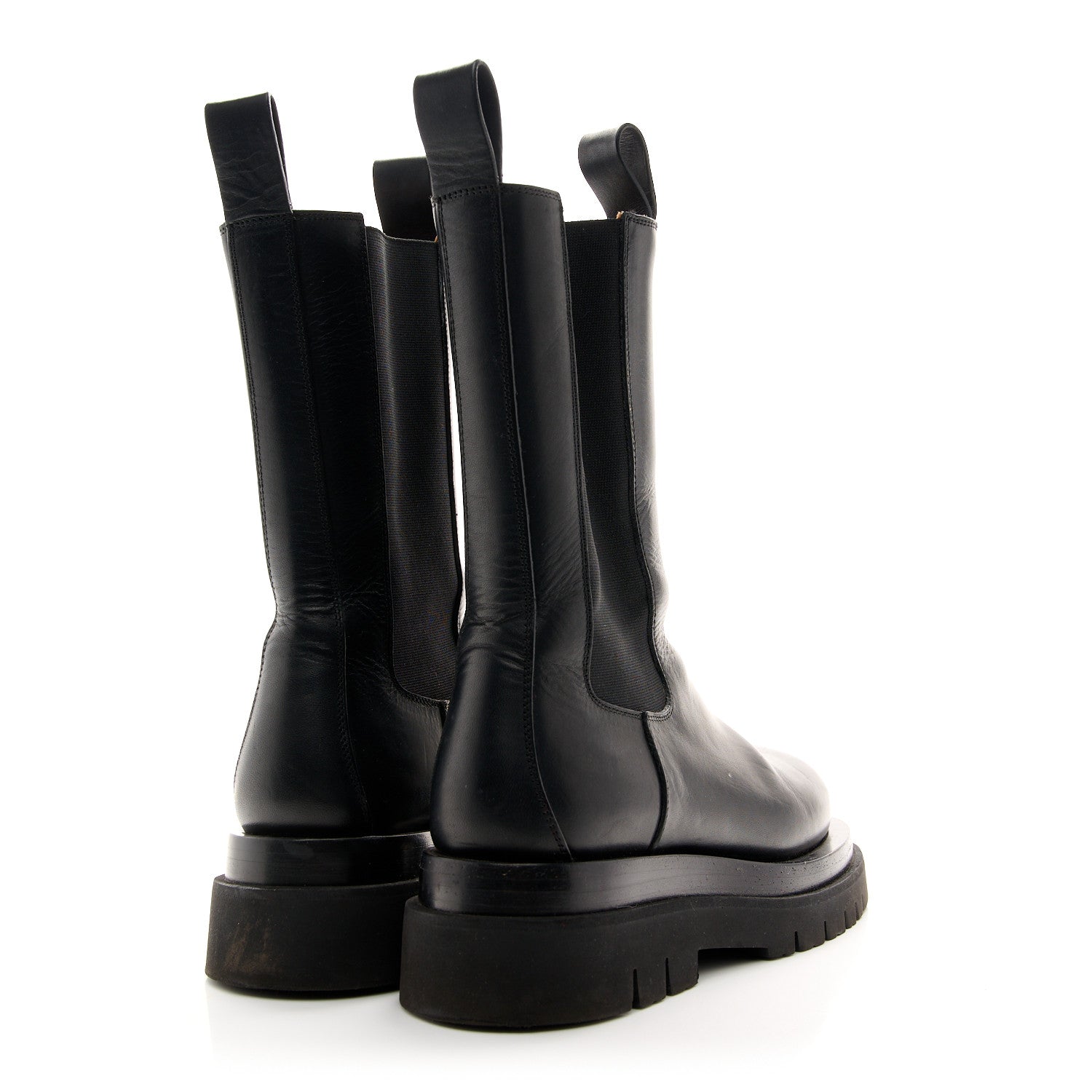Bottega Veneta Calfskin The Lug Chelsea 55mm Boots 38 Black