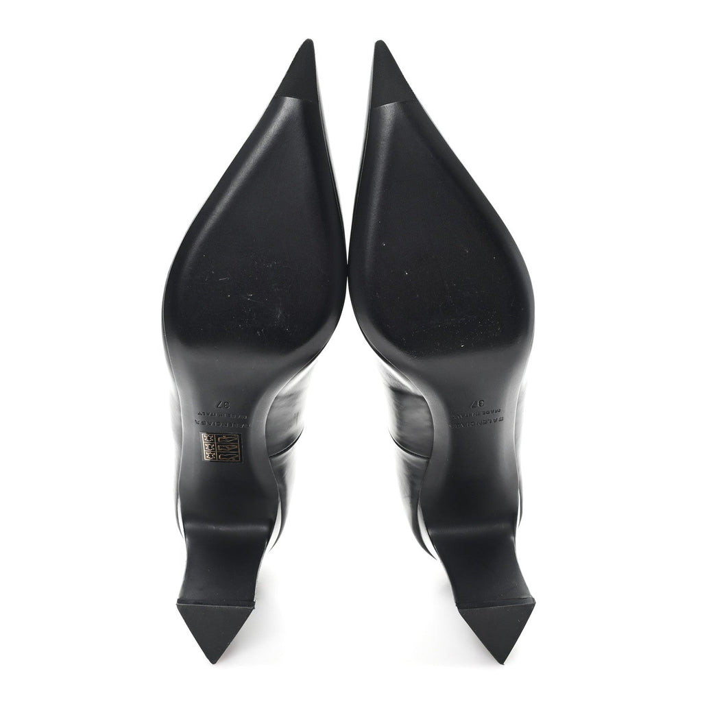 Balenciaga Calfskin Blade Knife Pumps 37 Black