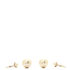 Christian Dior Pearl Mise En Dior Tribales Earrings White