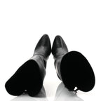 Saint Laurent Lambskin Koller 110 Tall Boots 36.5 Black