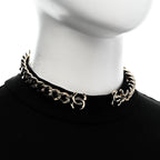 Chanel Metal CC Chain Link Choker Necklace L Gold