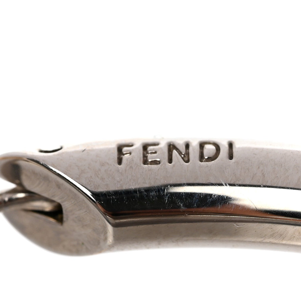 Fendi Metal FF Hoop Earrings Gold Silver