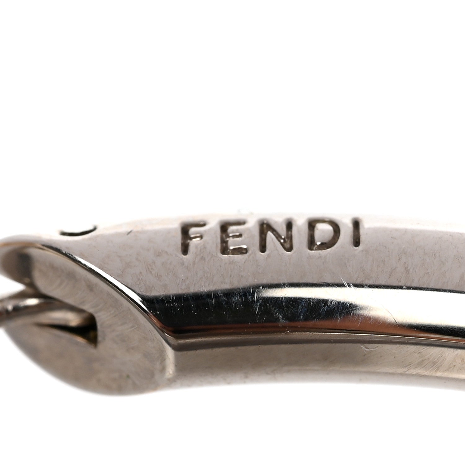 Fendi Metal FF Hoop Earrings Gold Silver