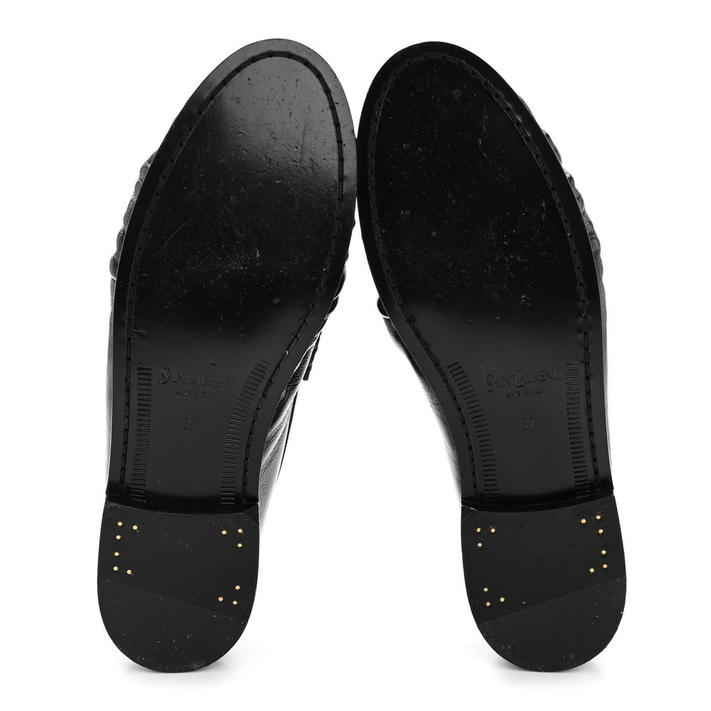 Saint Laurent Radiance Calfskin Le Loafer 15 Moccasin 37 Black