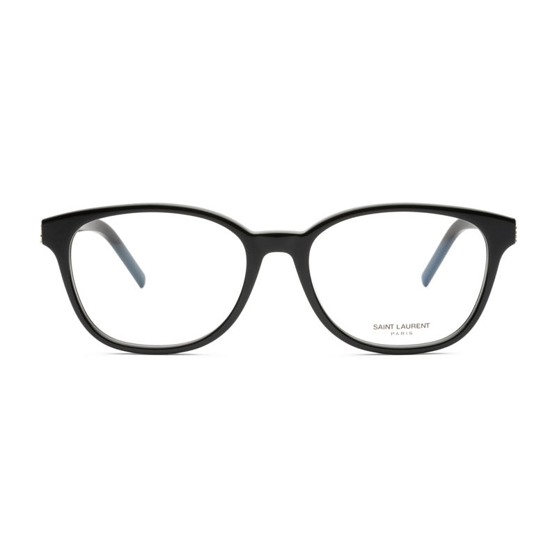 Saint Laurent Eyeglasses Cat Eye Full Rim, Black Frame and Clear Demo Lenses Lens SLM113001