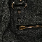 Balenciaga Craquele Calfskin Classic Hardware First Black