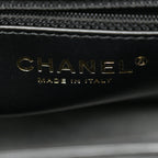 Chanel Shiny Aged Calfskin Quilted Nano Kelly Shopper Black
