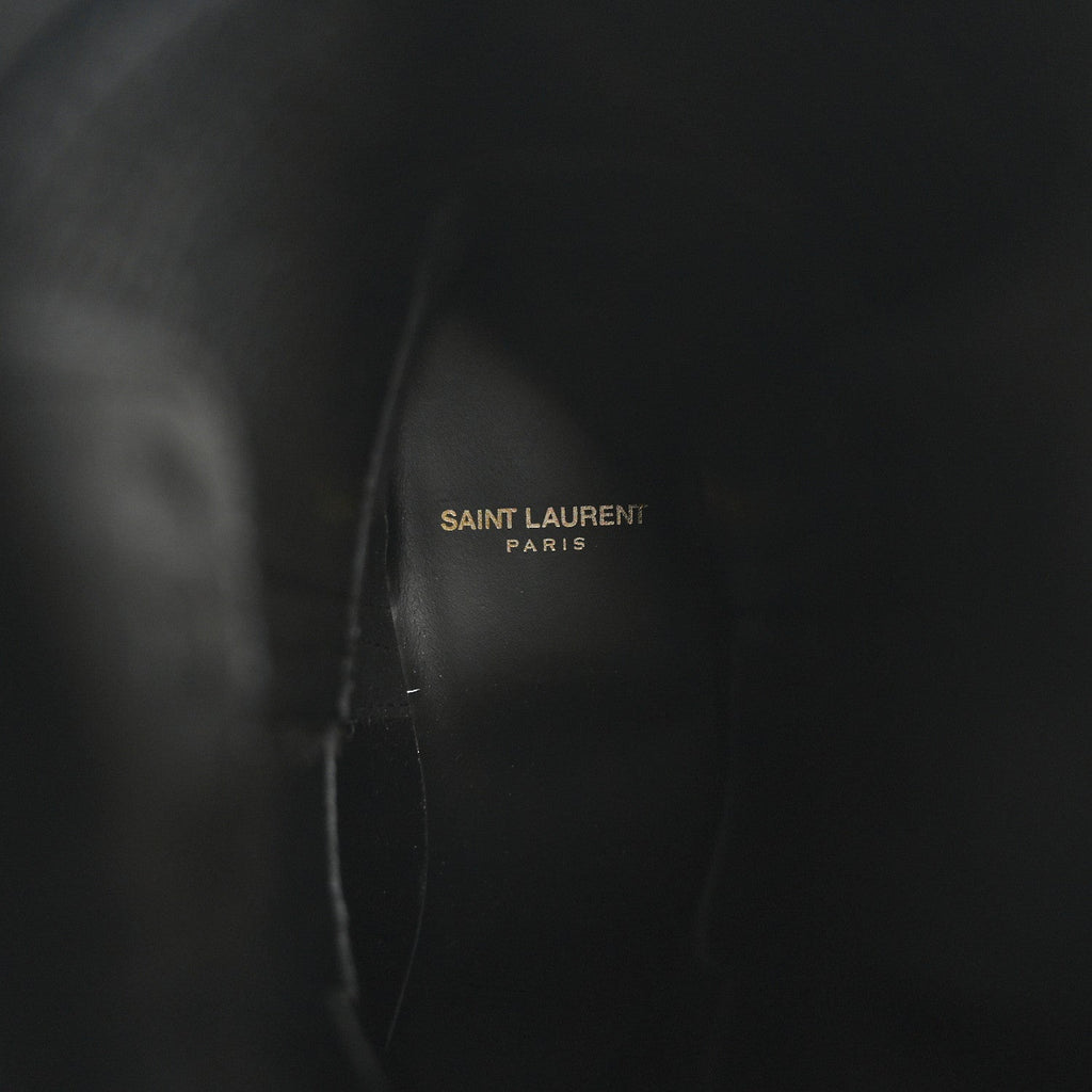 Saint Laurent Suede Eastwood Western Boots 35 Black