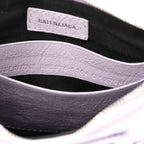 Balenciaga Agneau Arena Le Cagole Mini Purse With Chain Lilac
