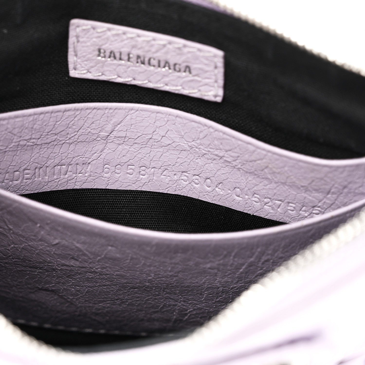Balenciaga Agneau Arena Le Cagole Mini Purse With Chain Lilac