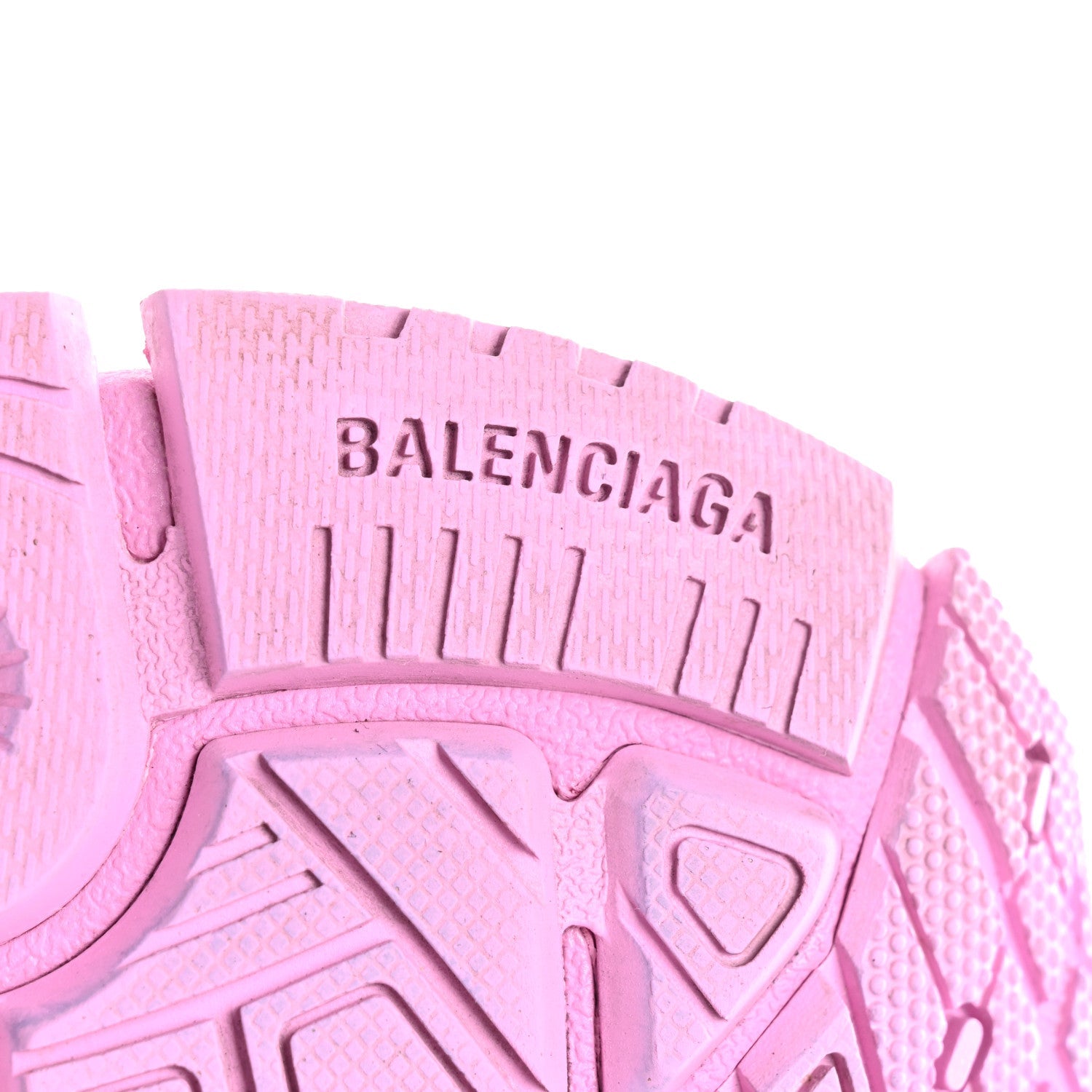 Balenciaga Mesh Rubber Distressed Womens Runner Sneakers 35 Pink