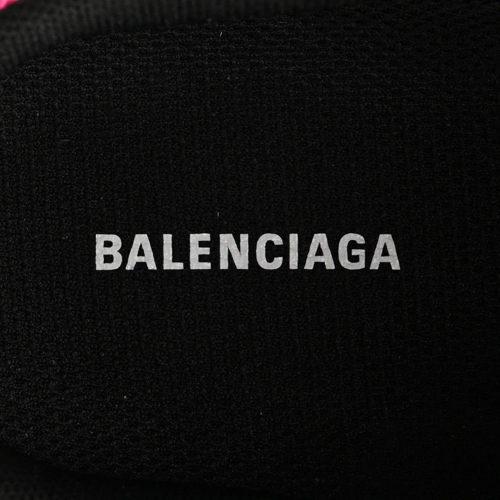 Balenciaga Fabric Mesh Womens Triple S Mule Sneakers 36 White Pink Black
