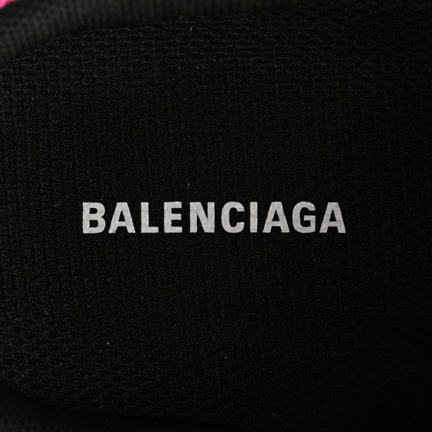 Balenciaga Fabric Mesh Womens Triple S Mule Sneakers 36 White Pink Black