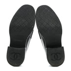 Chanel Calfskin CC Platform Loafers 36 Black