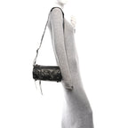 Balenciaga Agneau Arena Le Cagole Cylinder Bag Steel Grey