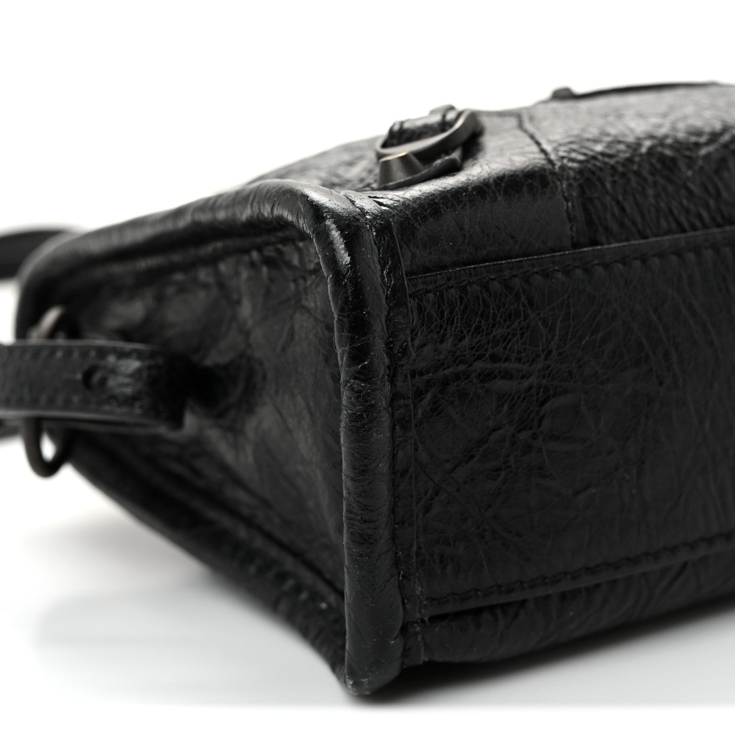 Balenciaga Agneau Arena Storico Classic Hardware Nano Le City Black
