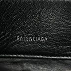 Balenciaga Calfskin Triangle Pouch M Bleu Canopee
