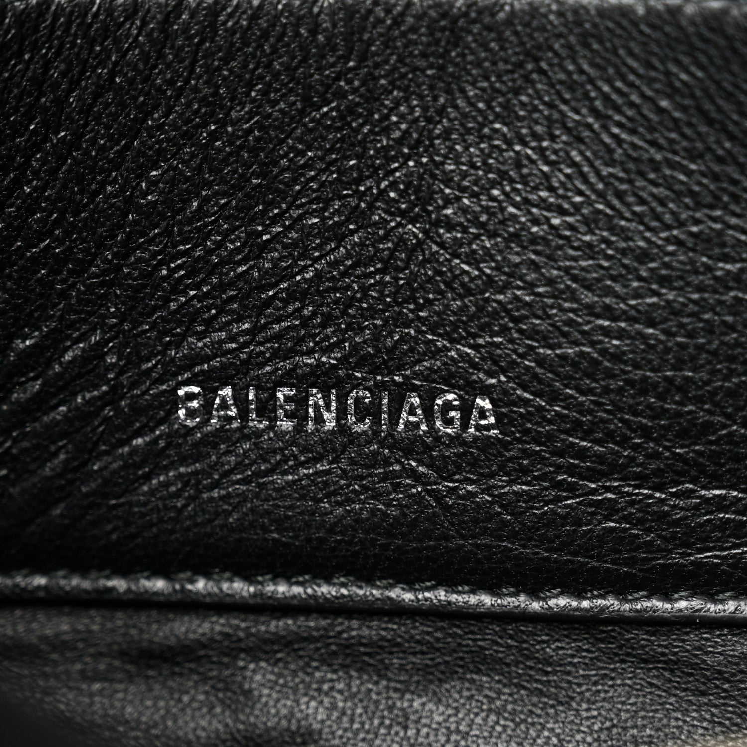 Balenciaga Calfskin Triangle Pouch M Bleu Canopee