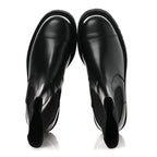 Chanel Calfskin Cap Toe CC Short Boots 41 Black
