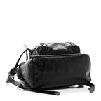 Balenciaga Agneau Classic Silver Hardware Backpack Black