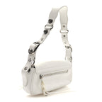 Balenciaga Agneau Arena Le Cagole Sling Bag XS Optic White