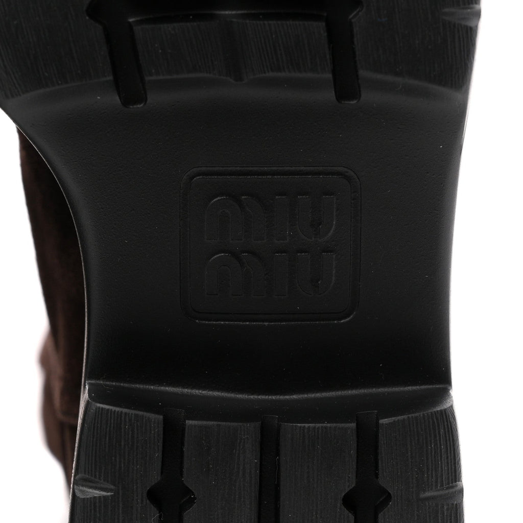 Miu Miu Suede Calzature Donna Boots 40 Morro