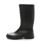 Chanel Caoutchouk CC High Boots 40 Black