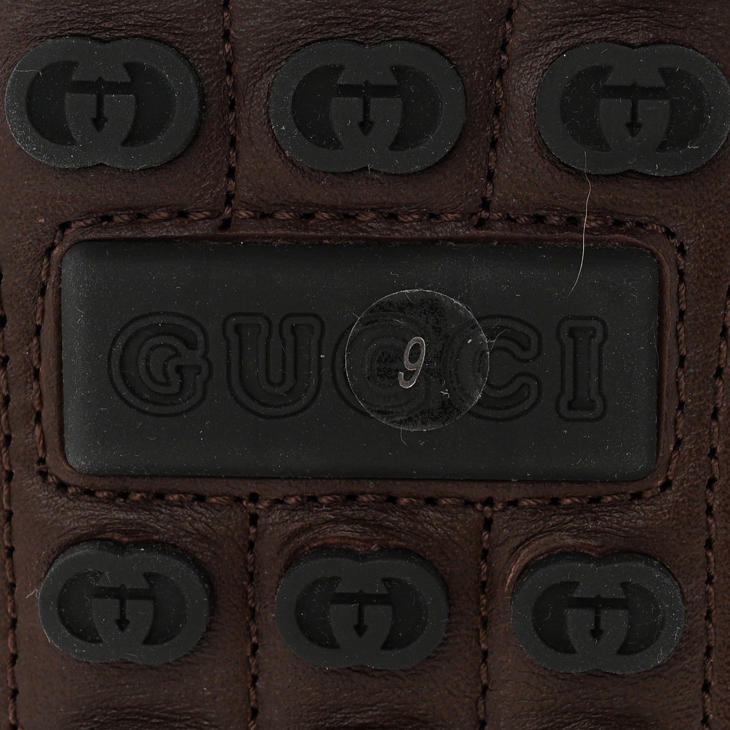 Gucci Soft Clove Calfskin Mens Horsebit Driver Loafers 9 Cocoa
