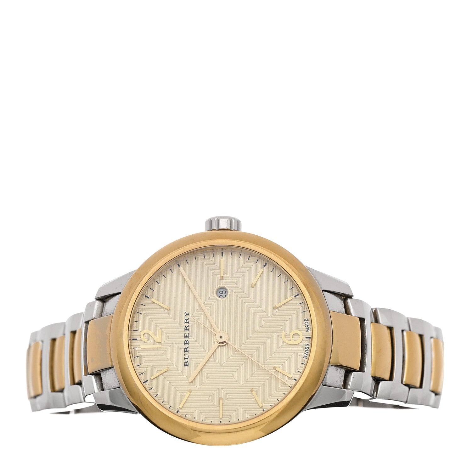 Burberry Stainless Steel 32mm Classic Round Quartz Watch Gold BU10118