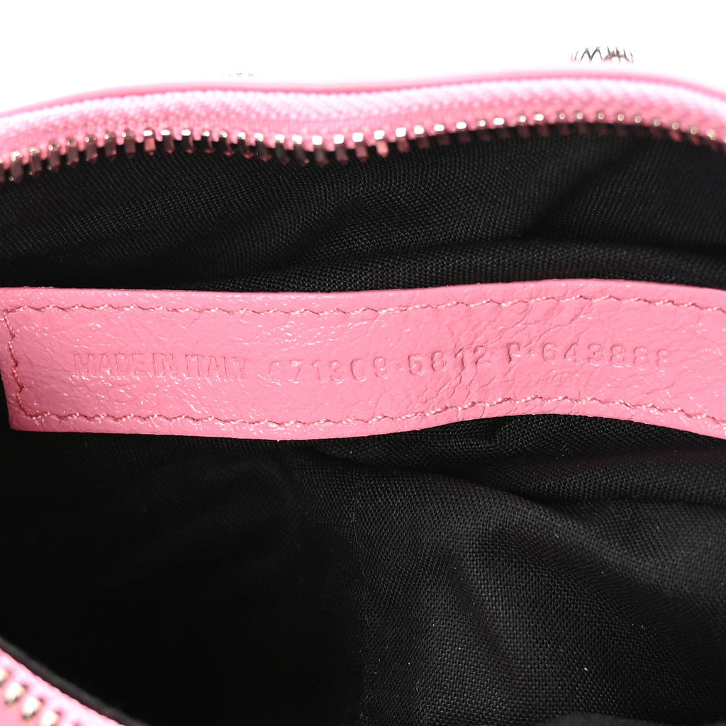 Balenciaga Agneau Arena Le Cagole Shoulder Bag XS Candy Pink