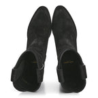 Saint Laurent Suede Eastwood Western Boots 35 Black