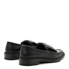 Chanel Lambskin Quilted CC Turnlock Loafers 39 Black