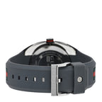 Gucci Stainless Steel Rubber 46mm Sync Web Quartz Watch Grey