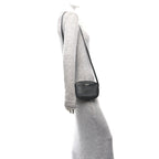 Balenciaga Calfskin Logo XS Everyday Camera Bag Gris Fossile