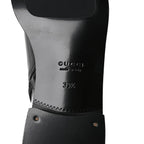 Gucci Brushed Calfskin Michelangelo Slim Horsebit Ankle Boots 39.5 Black