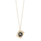 Chanel Metal Long Necklace Gold Black