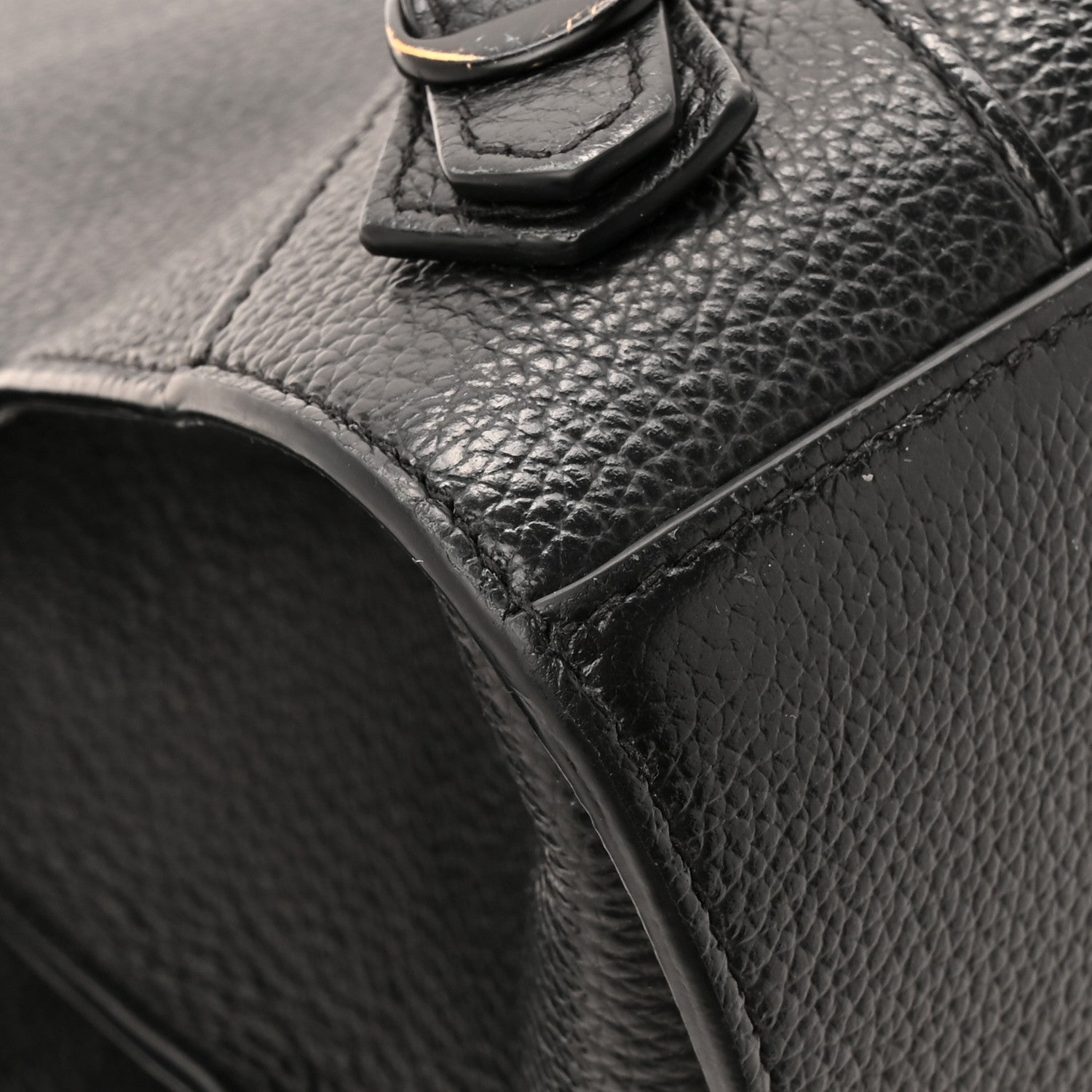 Balenciaga Grained Calfskin Neo Classic Black Hardware Medium City Black