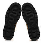 Gucci Nappa Frances GG Matelasse Platform Combat Boots 35 Natural Tan