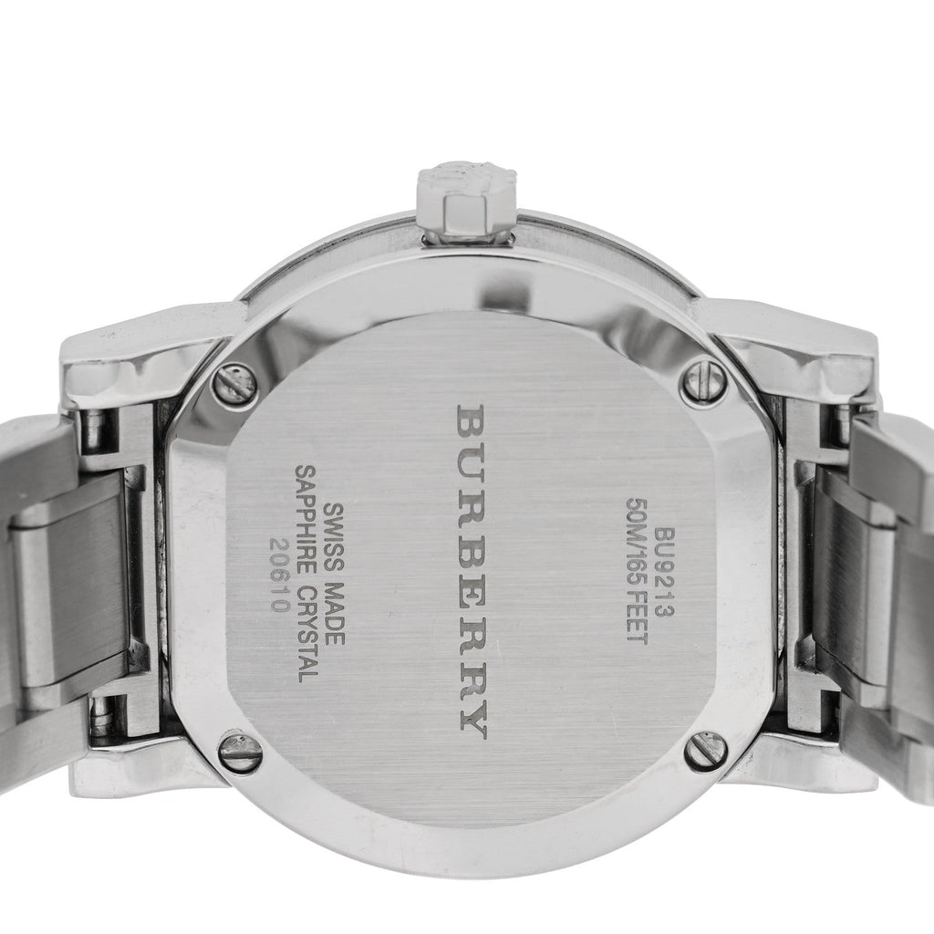 Burberry Stainless Steel Diamond 27mm Heritage Quartz Watch BU9213