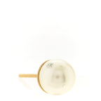 Christian Dior Pearl Crystal Heart Tribal Earrings Gold Multicolor