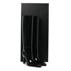 Saint Laurent Vitello Marilyn Nina 95 Knee High Boots 38 Black