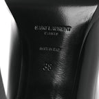Saint Laurent Vitello Marilyn Nina 95 Knee High Boots 38 Black