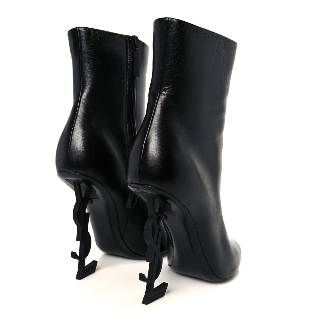 Saint Laurent Nappa Vendome Opyum 110 Ankle Boots 39.5 Black