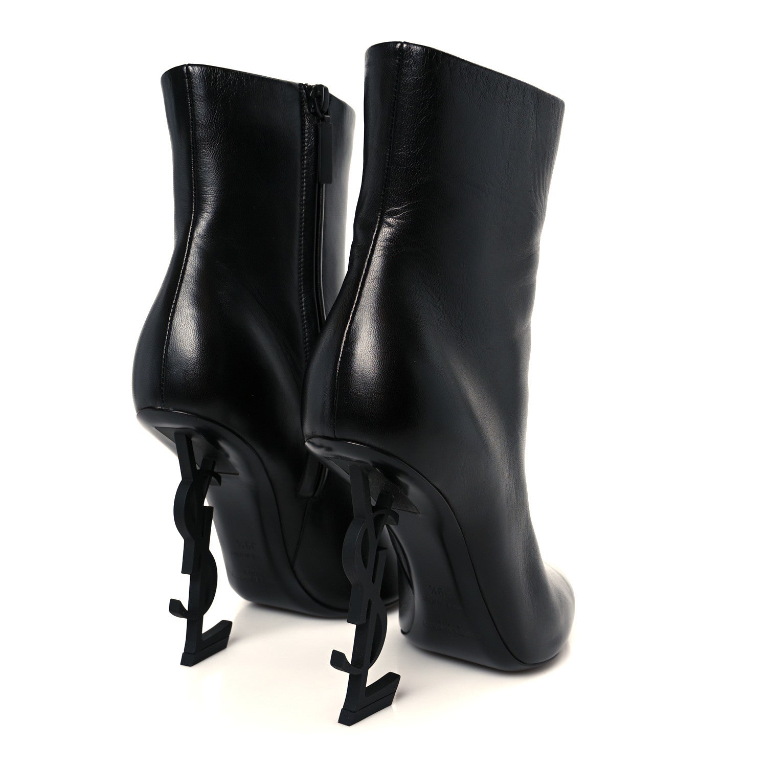 Saint Laurent Nappa Vendome Opyum 110 Ankle Boots 39.5 Black