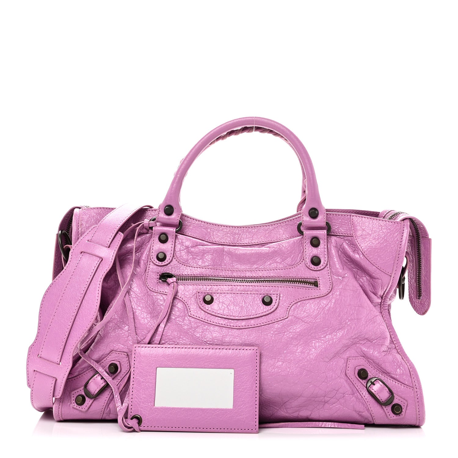 Balenciaga Agneau Classic Hardware City Rose Berlingot
