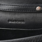 Balenciaga Faux Calfskin Fabric Sneakerhead Phone Crossbody Bag Black