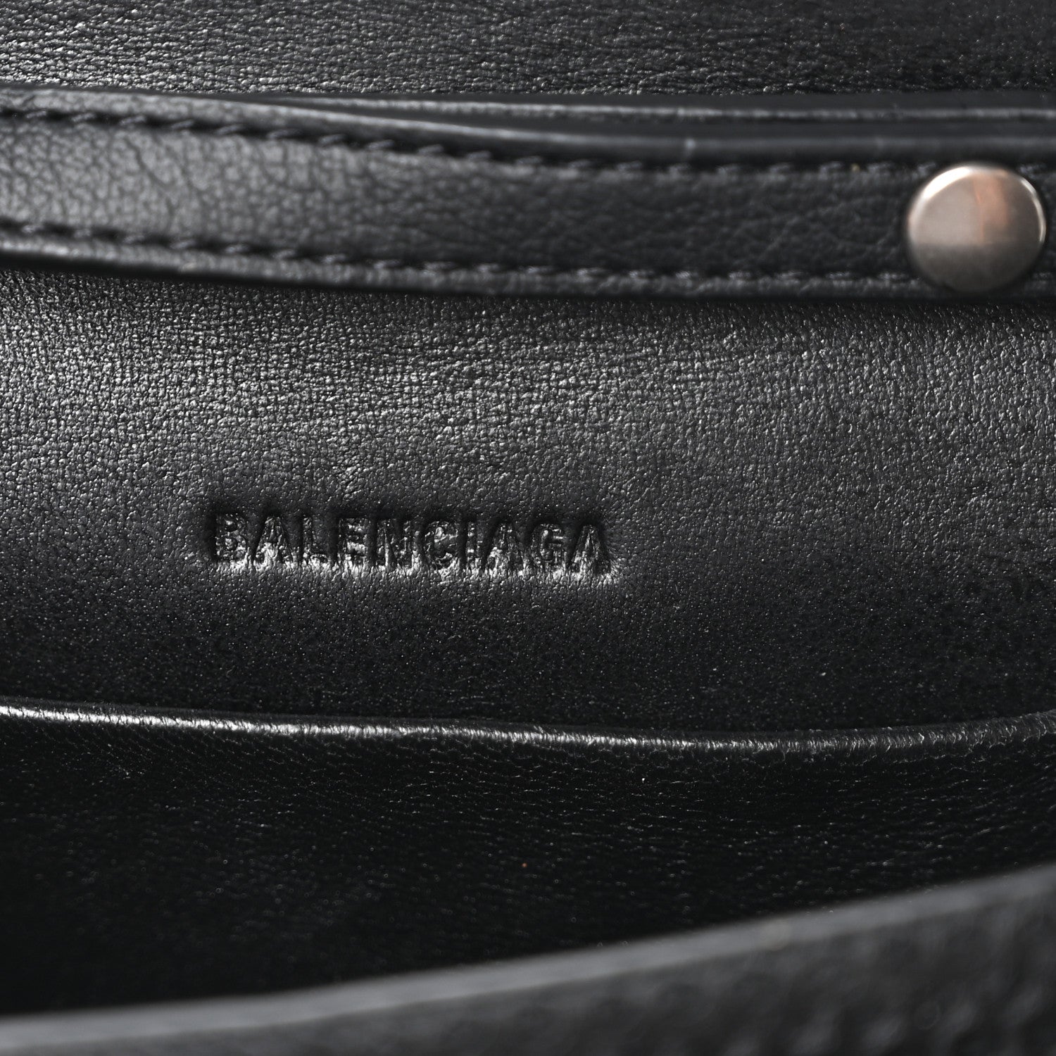 Balenciaga Faux Calfskin Fabric Sneakerhead Phone Crossbody Bag Black