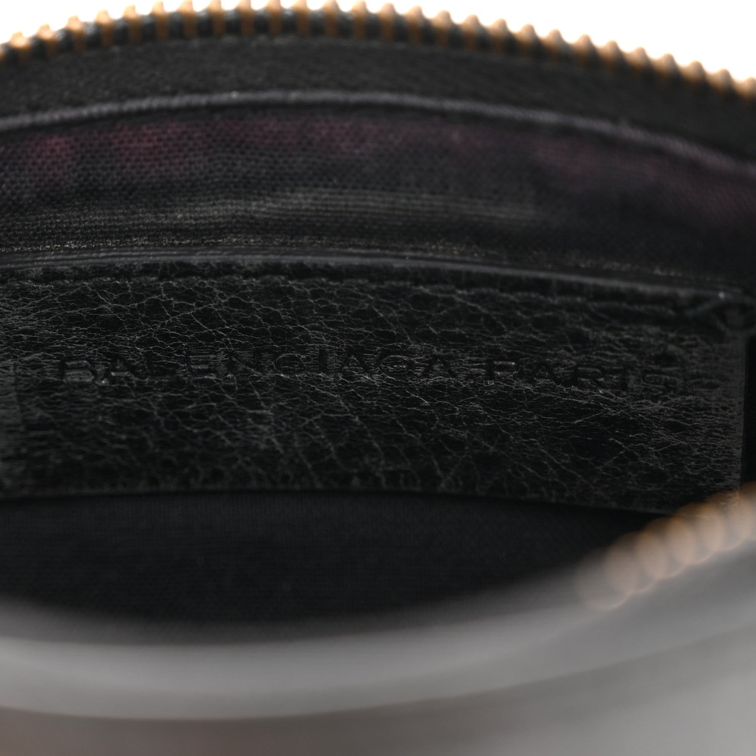 Balenciaga Agneau Classic Hardware M Porte-Monnaie Coin Purse Black